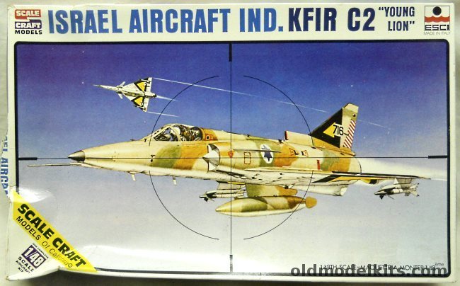 ESCI 1/48 IAI Kfir C-2 'Young Lion' - (C2), SC-4007 plastic model kit